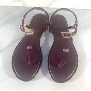 Women’s size 9 Guess sandals…runs small. Fits like a size 8.5